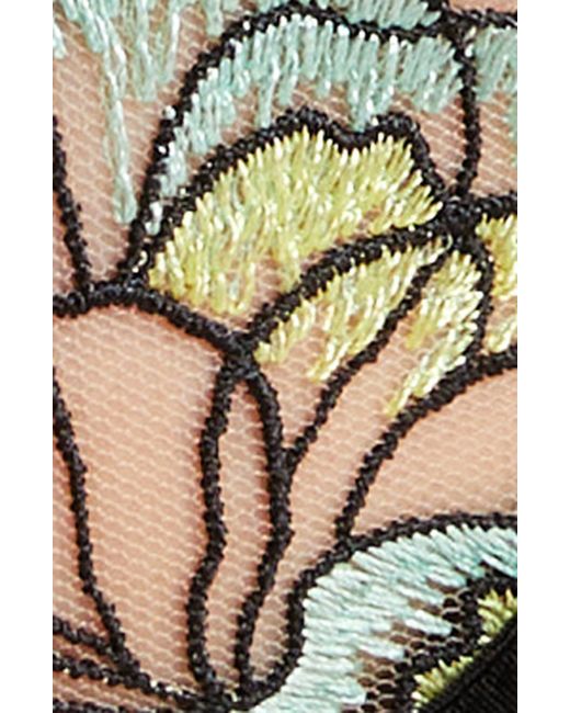 Bluebella Black Serena Embroidered Mesh Underwire Bra