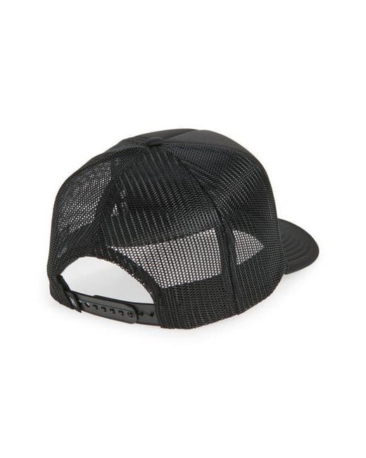 Local Beach Black Smiley Patch Trucker Hat for men