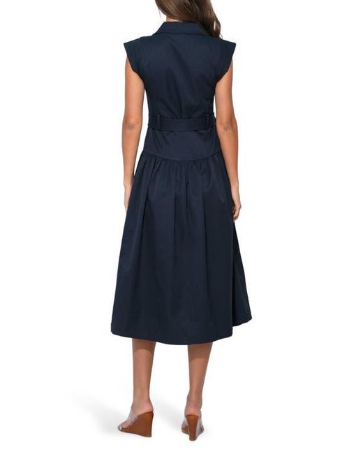 Adelyn Rae Blue Olivia Shirtdress