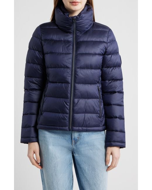 Tommy Hilfiger Blue Packable Puffer Jacket