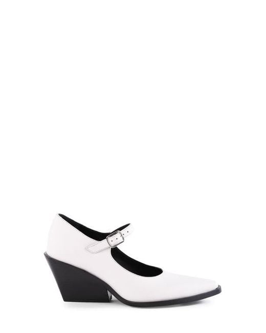 Seychelles White Sparks Pointed Toe Mary Jane Pump