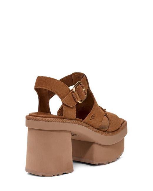 Ugg Brown New Heights Platform Sandal
