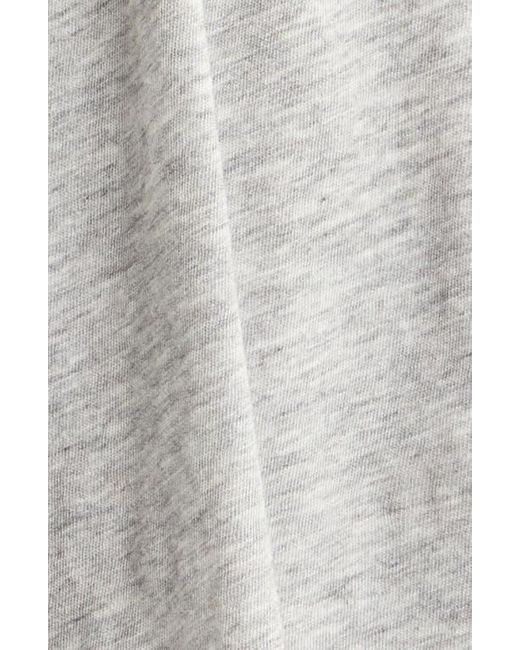 Lunya Gray Organic Pima Cotton Sleep Shorts