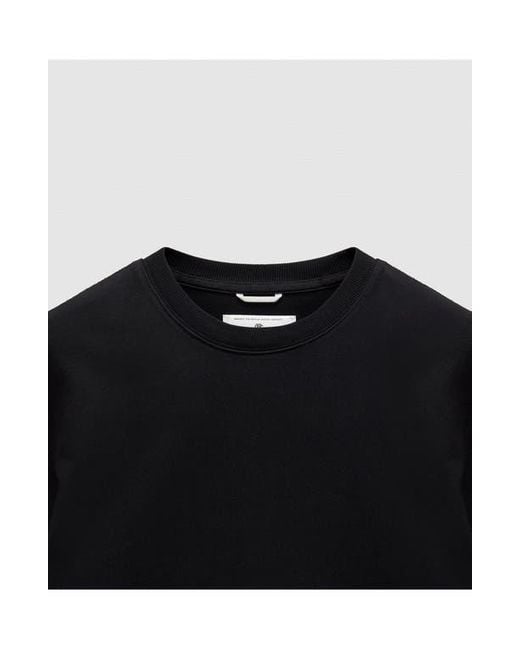Reigning Champ Black Relaxed Heavyweight Jersey T-Shirt for men