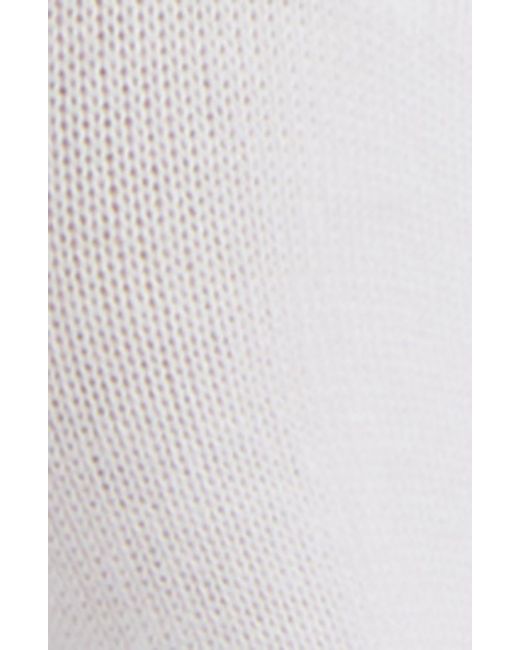 Oroblu White Cotton Blend No-show Socks