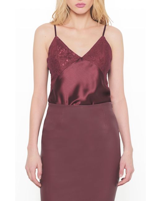AS by DF Red Dixie Lace Cami