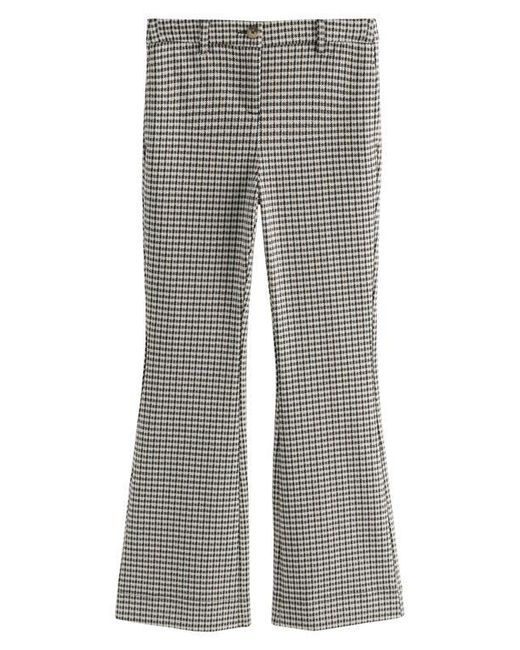 Next Gray Houndstooth Check Bootcut Pants