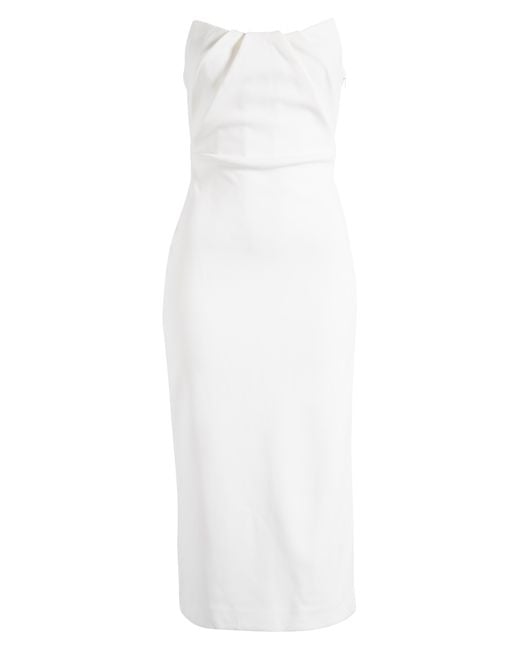 Misha Collection White Marcy Strapless Dress
