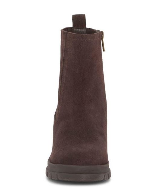 Lucky Brand Brown Sondruh Platform Wedge Bootie