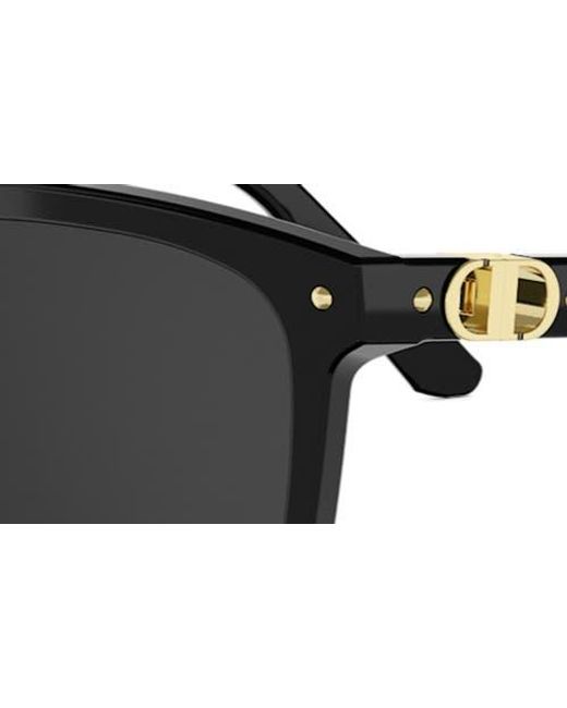Dior Black Petit Cd S2I 54Mm Rectangular Sunglasses