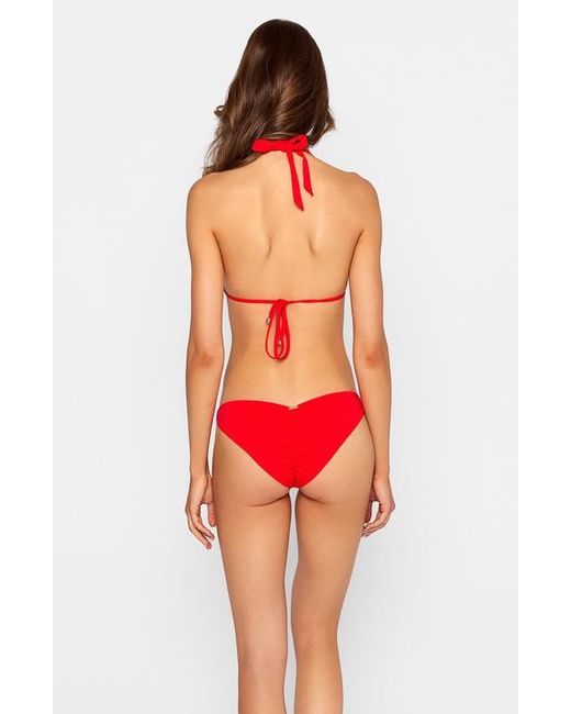 Beach Bunny Swimwear Red Raja Triangle Top