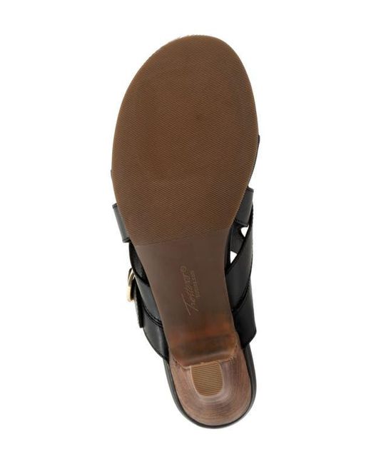 Trotters Black Nikki Kitten Heel Flip Flop