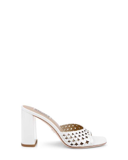 Badgley Mischka Metallic Omni Laser-Cut Heart Sandal