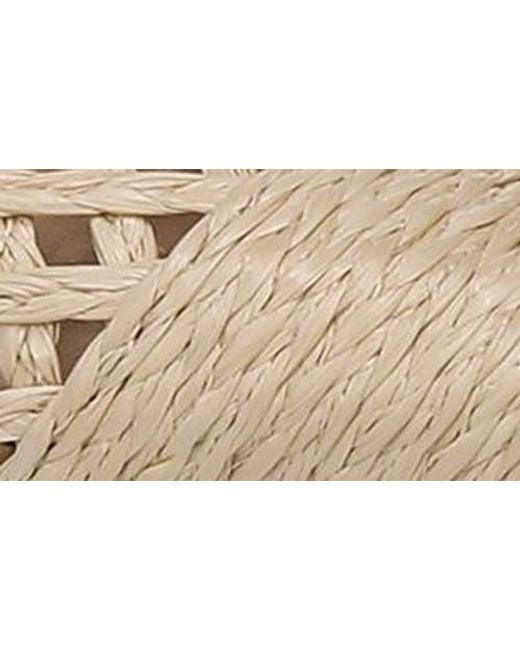 Veronica Beard Natural Rita Raffia Pointed Toe Pump