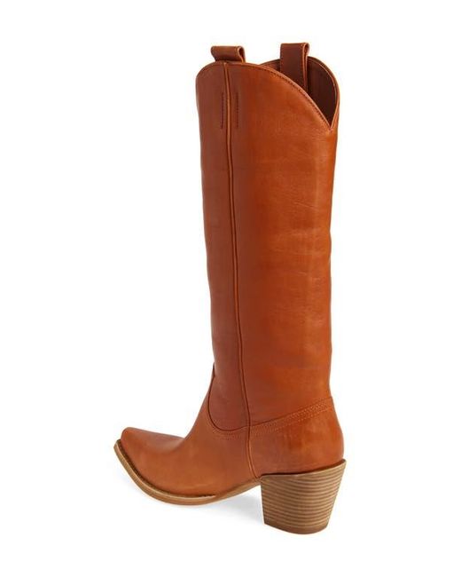 Jeffrey Campbell Brown Rancher Knee High Western Boot
