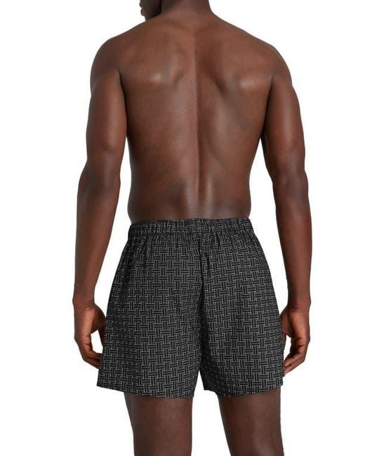 Tommy John Brown Assorted 3-Pack Woven Cotton Boxers for men