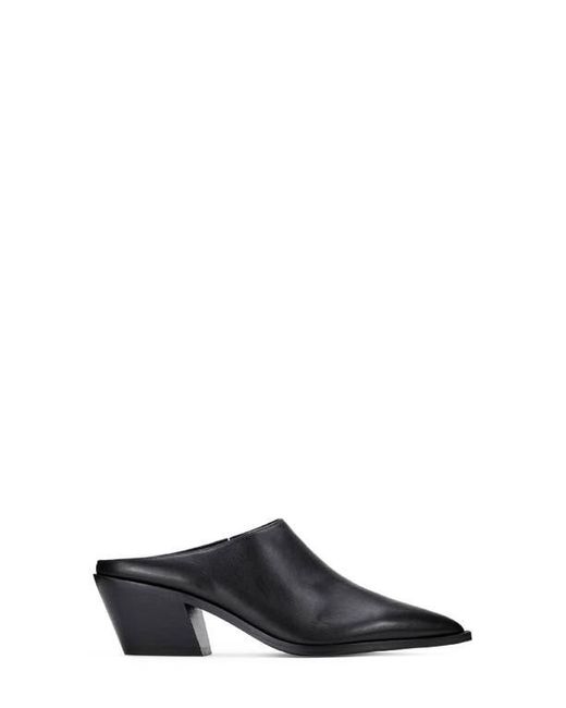 Yosi Samra Black Savile Pointed Toe Mule