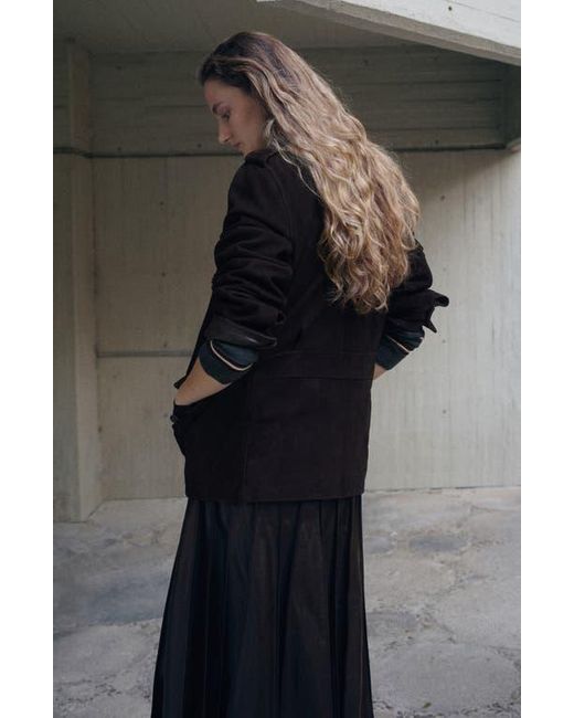 Mango Black Suede Jacket