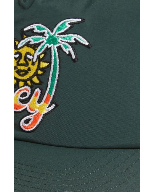 Obey Green Tropical Adjustable Baseball Cap for men