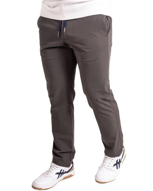 Maceoo Gray Resistancepebble Drawstring Pants for men