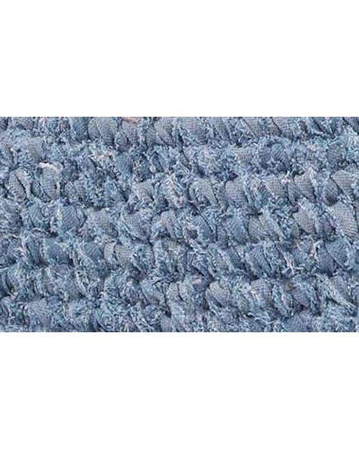 Ganni Blue Hand-Knit Denim Bucket Hat