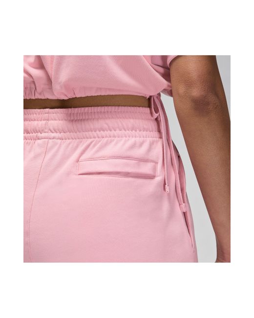 Nike Pink Solid Knit Shorts