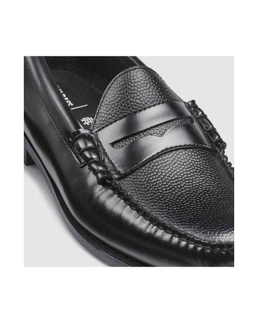 G.H.BASS Black X Reigning Champ Larson Weejuns Penny Loafer for men