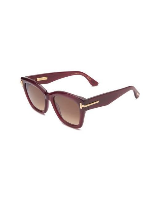 Tom Ford Brown 53Mm Gradient Butterfly Sunglasses