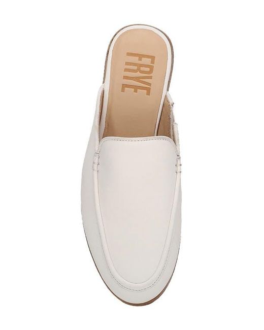 Frye White Faith Mule
