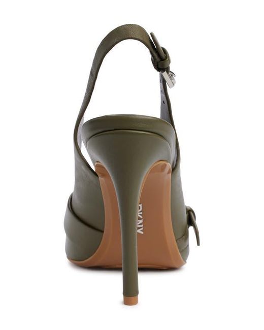 DKNY Black Modeste Slingback Pointed Toe Pump