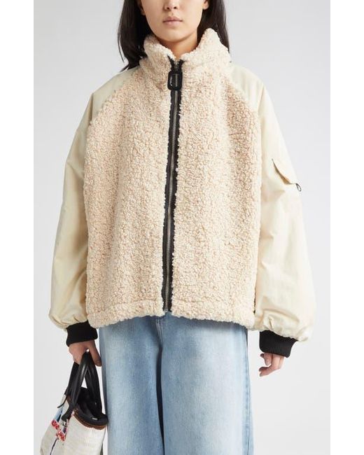 J.W. Anderson Natural Colorblock Mixed Media Track Jacket