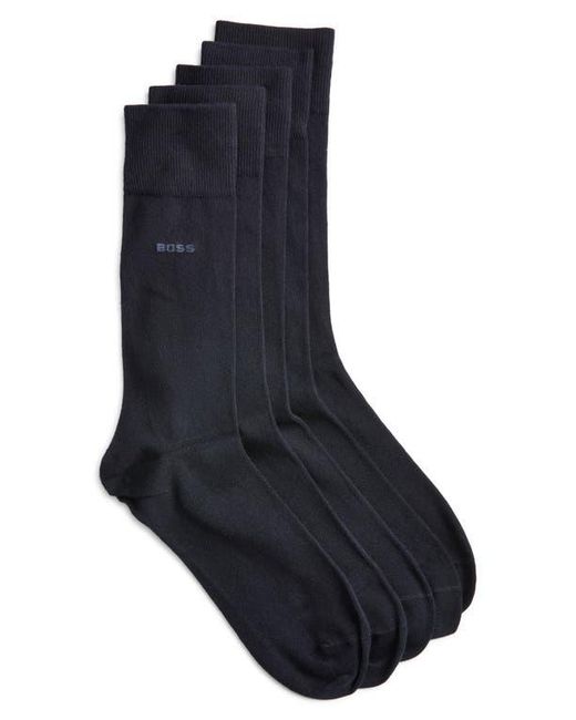 Boss Blue 5-Pack Crew Socks for men