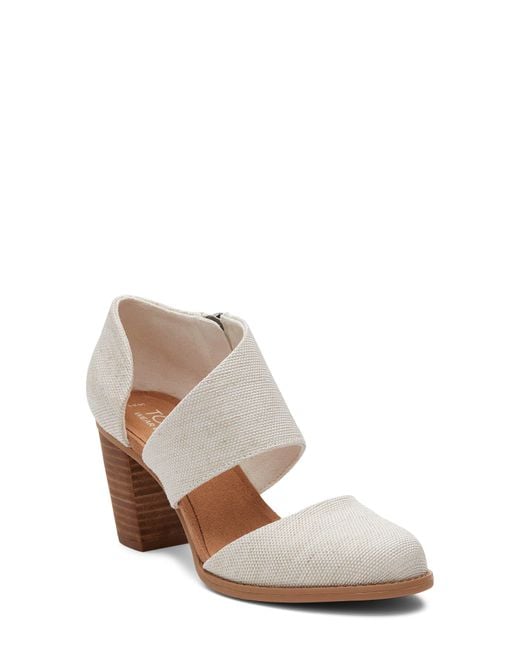 TOMS White Milan Heel