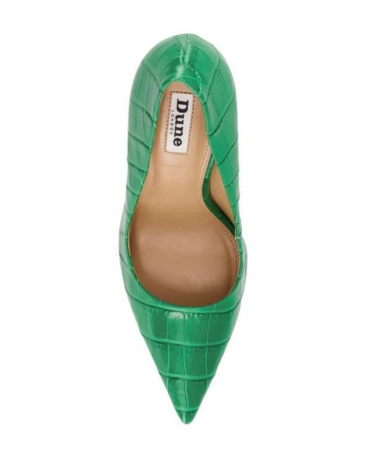 Dune Green Bento Pointed Toe Pump