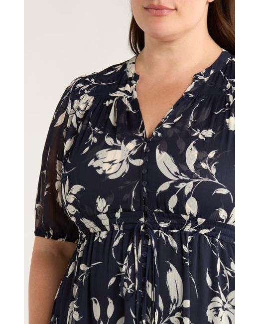Gibsonlook Multicolor Kira Print Drawstring Maxi Dress