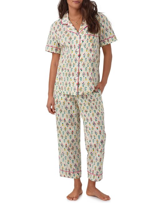 Bedhead Multicolor Print Organic Cotton Crop Pajamas