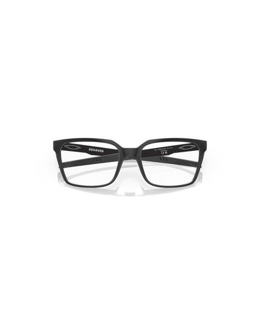 Oakley Black 53Mm Rectangle Optical Glasses for men