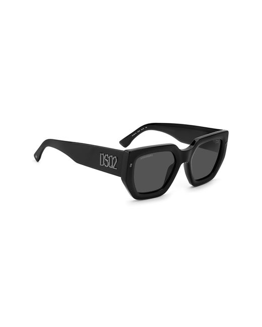 DSquared² Black 53mm Rectangular Sunglasses
