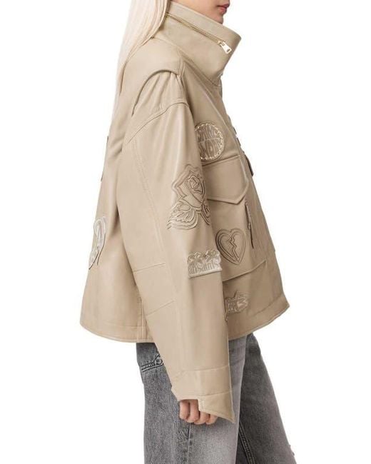 AllSaints Natural Logo Patch Jacket
