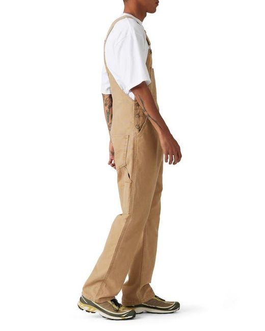 Levi's Natural Tab Relaxed Straight Leg Canvas Overalls for men
