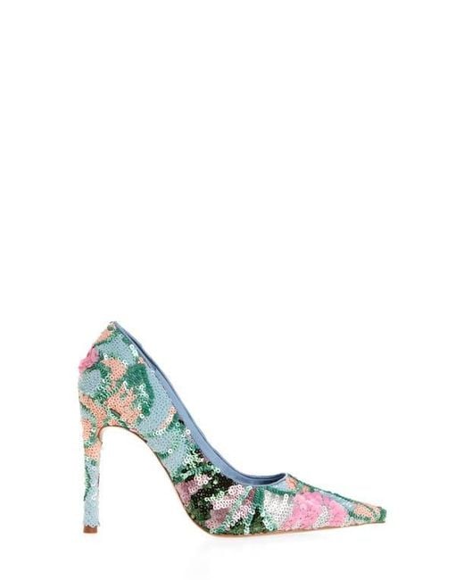 Jeffrey Campbell Blue Good Sequin Pointed Toe Pump