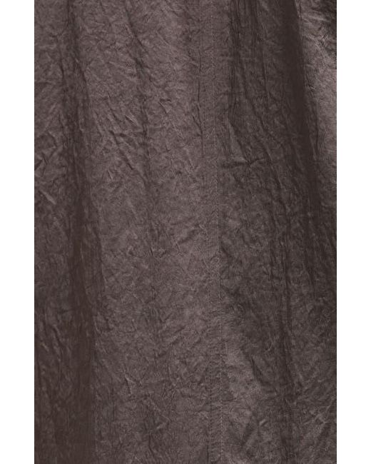 Eileen Fisher Brown Crinkled Satin Blazer