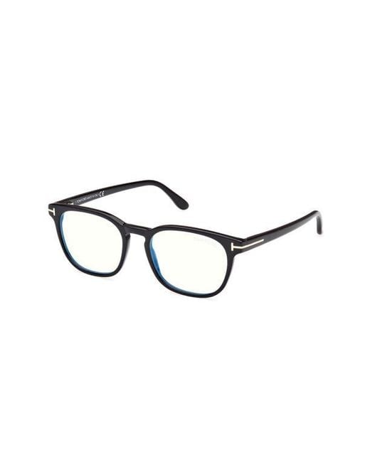 Tom Ford Brown 53Mm Square Light Blocking Glasses for men