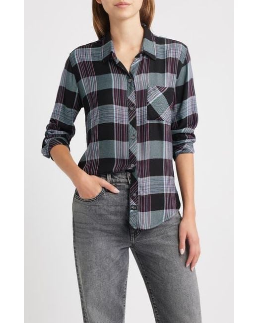 Rails Black Hunter Plaid Button-Up Shirt