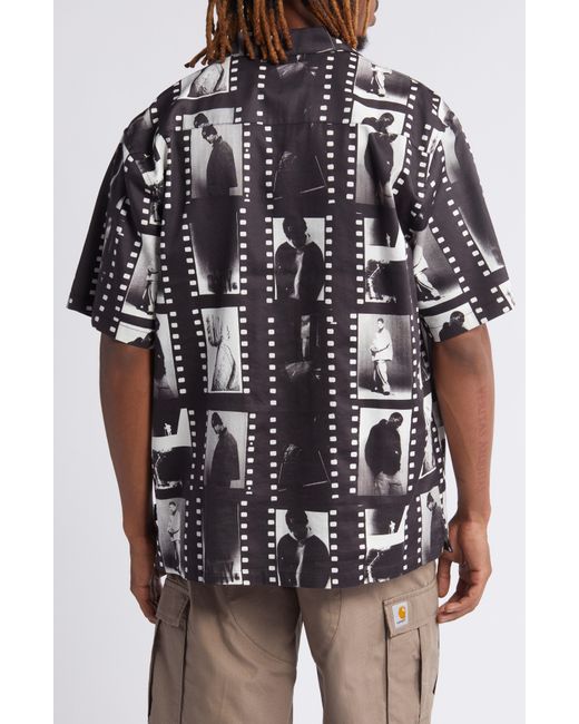 Carhartt Multicolor Photo Strip Short Sleeve Cotton Blend Button-up Shirt for men