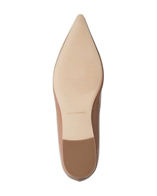 Marc Fisher Brown Trella Mary Jane Pointed Toe Flat