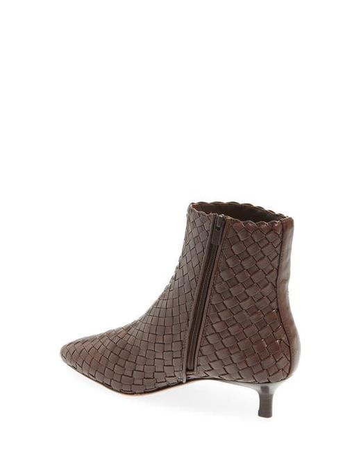 Loeffler Randall Brown Marcella Woven Bootie