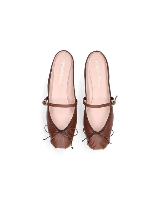 Pretty Ballerinas Pink Square Toe Ballet Slide