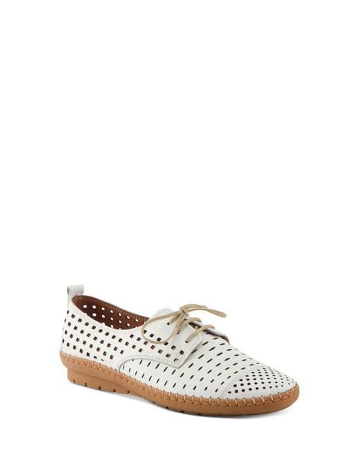 Spring Step White Deysi Perforated Derby
