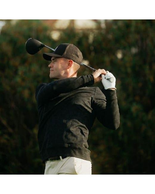 Castle Golf Black Performance Pullover Hoodie for men